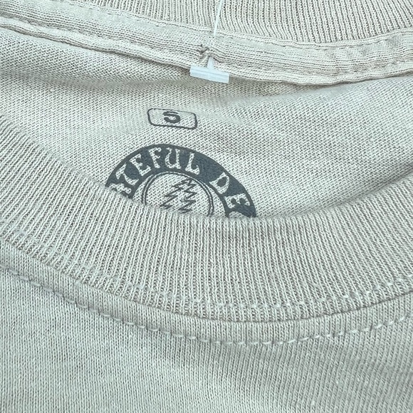 THE GRATEFUL DEAD' SM .Beige Shirt Steal Your Face - Picture 5 of 5